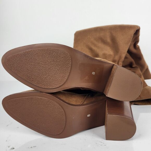 Seychelles Paradise City Leather Over the Knee Boots Brown Size 8 - Picture 16 of 16